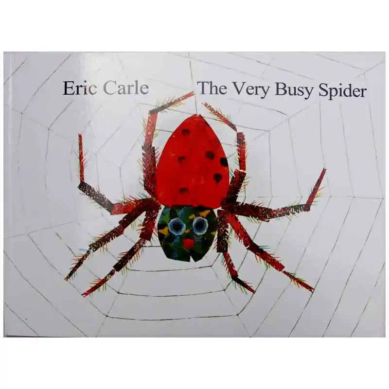 Очень загруженный Паук от Eric Carle развивающая английская книга с картинками