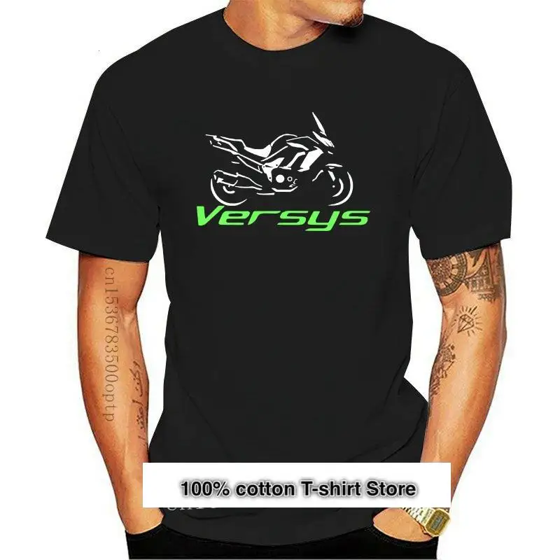 

Camiseta para bicicleta Versys 1000, camisa de Moto 2021, moda urbana, Tops de algodón con cuello redondo corto