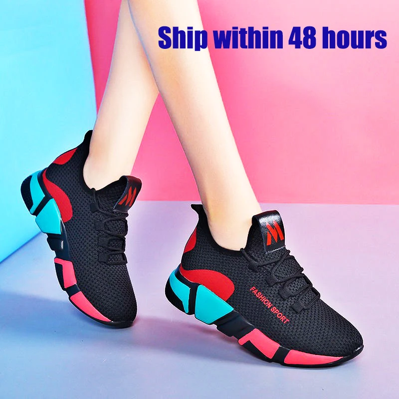 New Women'S Fashion Sneakers Sport Shoes Fitness Cotton Breathable Women Running Outdoor Sneakers Loafers Shoes Zapatos De Mujer