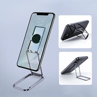 universal ultra thin adjustable foldable phone holder car magnetic bracket double finger ring holder stand metal desktop support