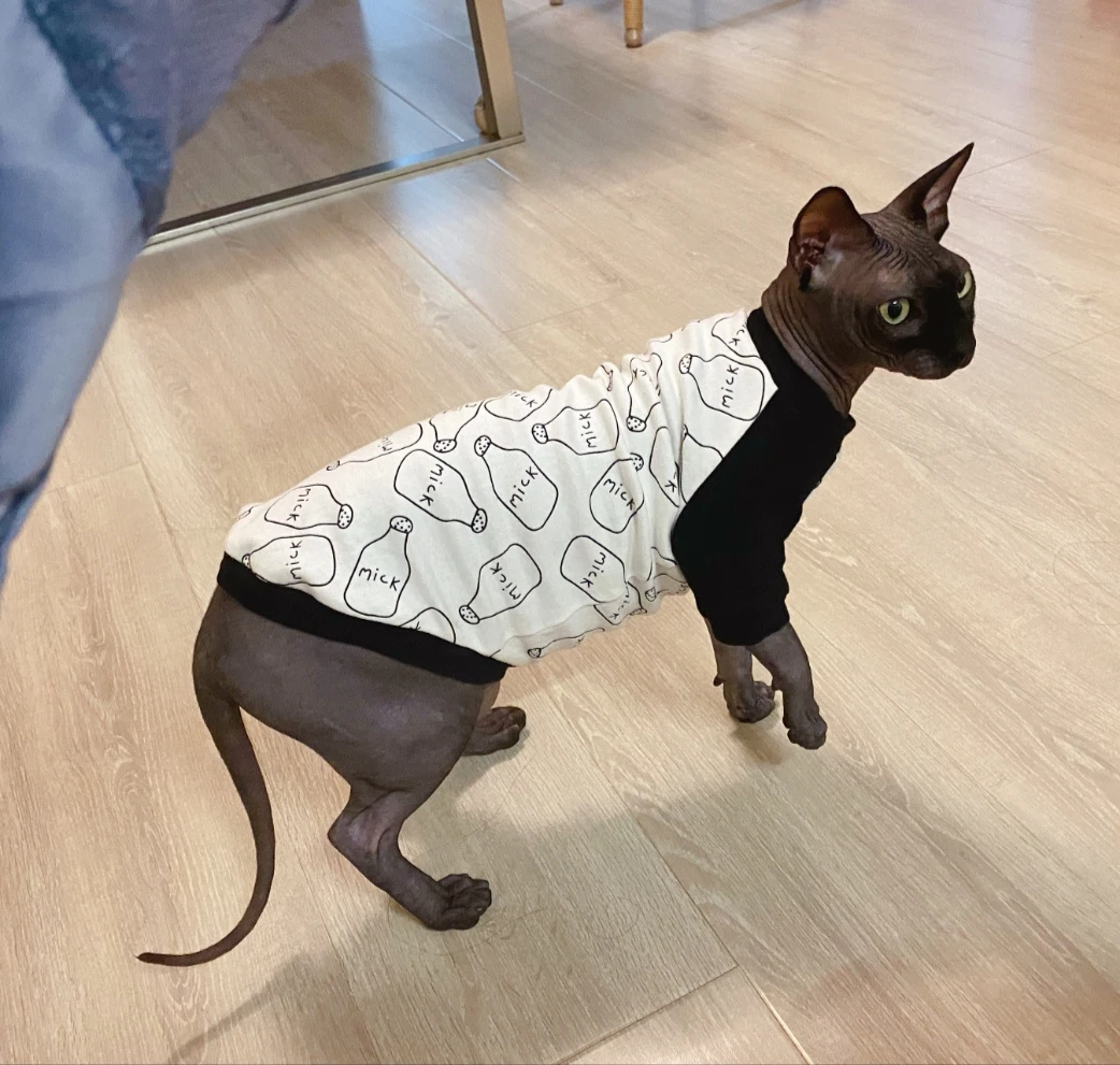 

Одежда из чистого хлопка для кошек и сфинксов, весна-лето, тонкая