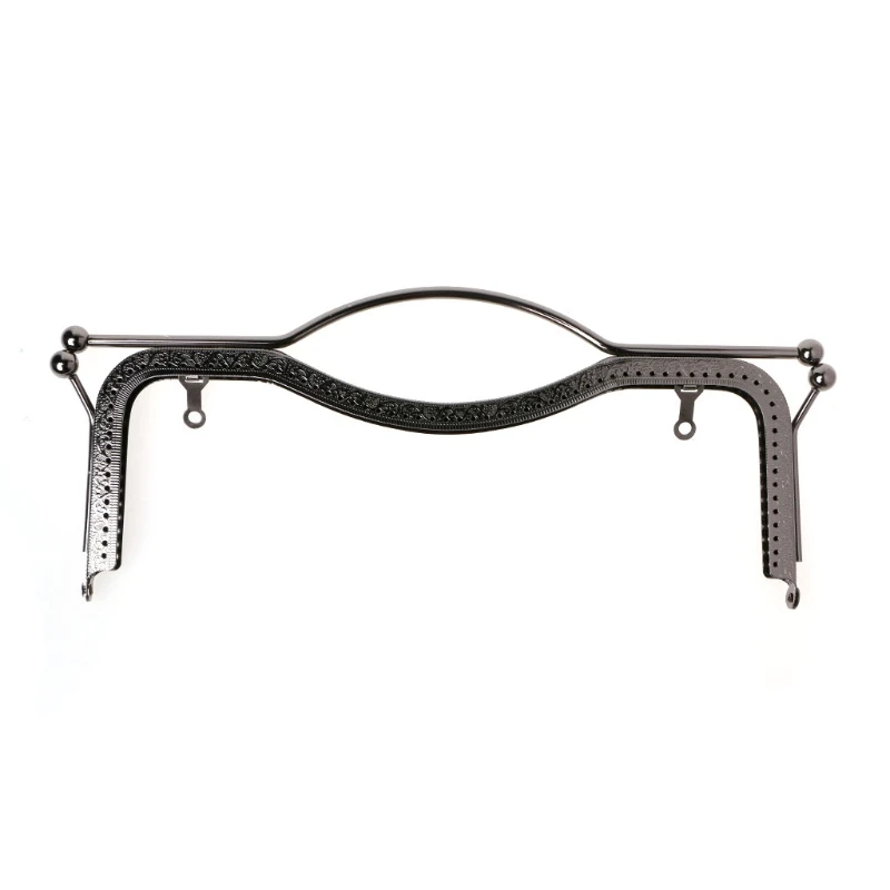 

1pc Coin Purse Bag Kiss Clasp Lock Metal Arch Frame Hand DIY Craft 27cm