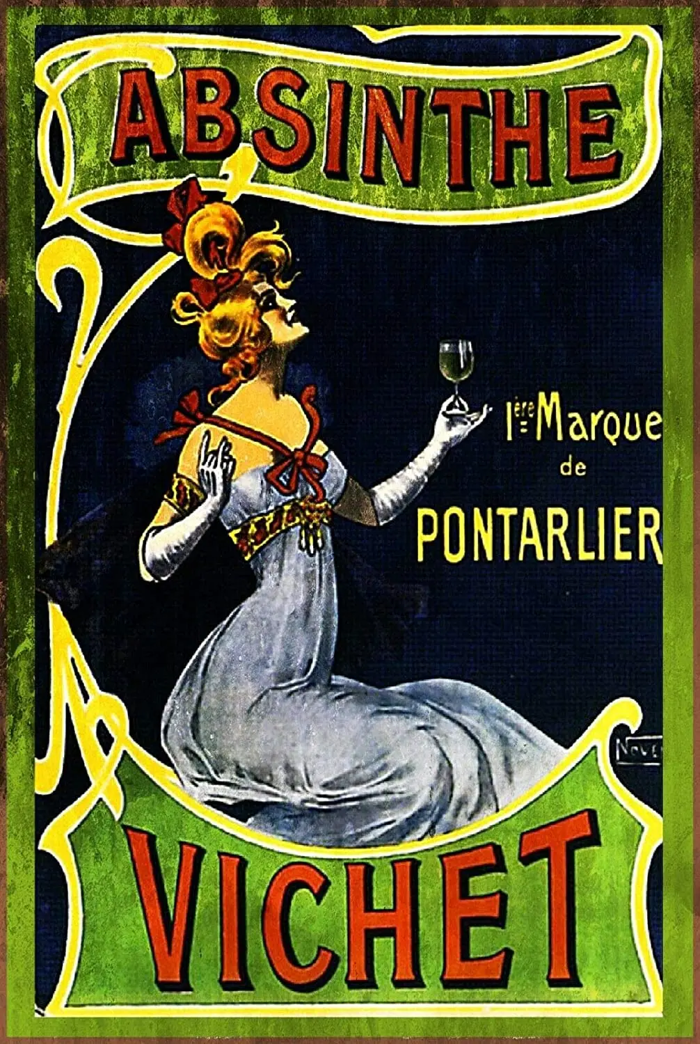 

Absinthe 12x8 Inch Vintage Retro Decor Metal Tin Sign