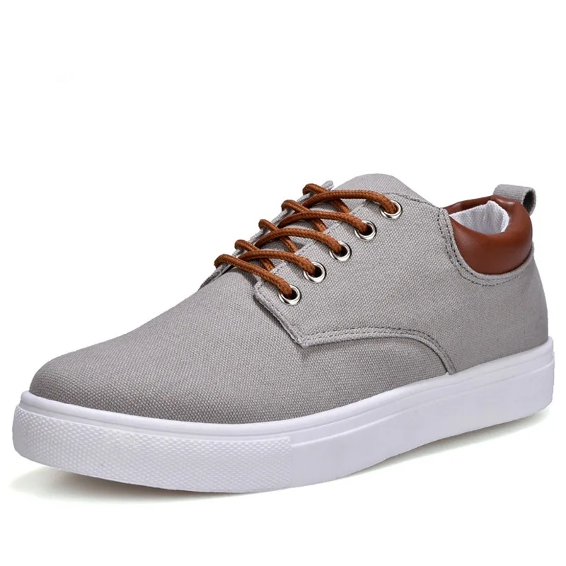 Spring men's canvas shoes fashion sports comfortable outdoor leisure lace-up brand driving Size: 39-47  Безопасность и