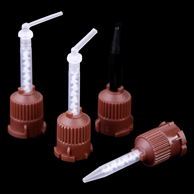 

50Pcs Disposable Dental Materials Impression Mixing Tips Silicone Rubber Mix Head Film Dental Product