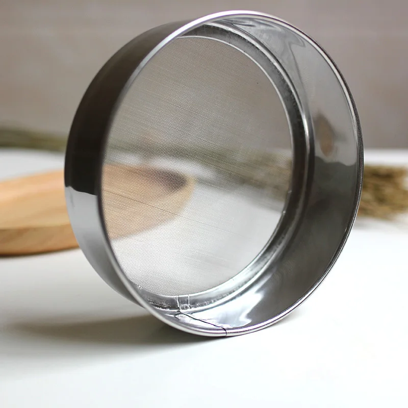 

Stainless Steel Wire Fine Screen Flour Sieve 18/20cm Flour Tea Strainer Cake Baking Tools Kitchen Oil Strainer Colander Filter