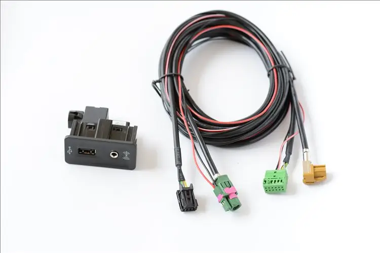 MIB2 CarPlay USB AUX переключатель MDI AMI адаптер штепсельная вилка Жгут кабеля для V.W Golf 7 MK7