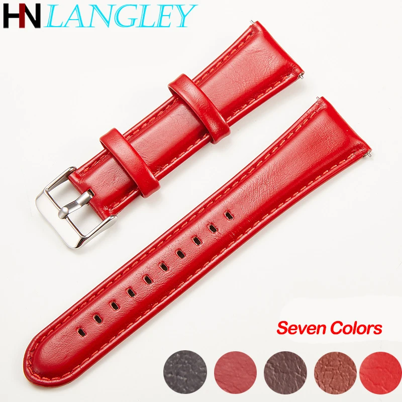 Ремешок для часов из натуральной кожи мужчин и женщин двухсторонний браслет
