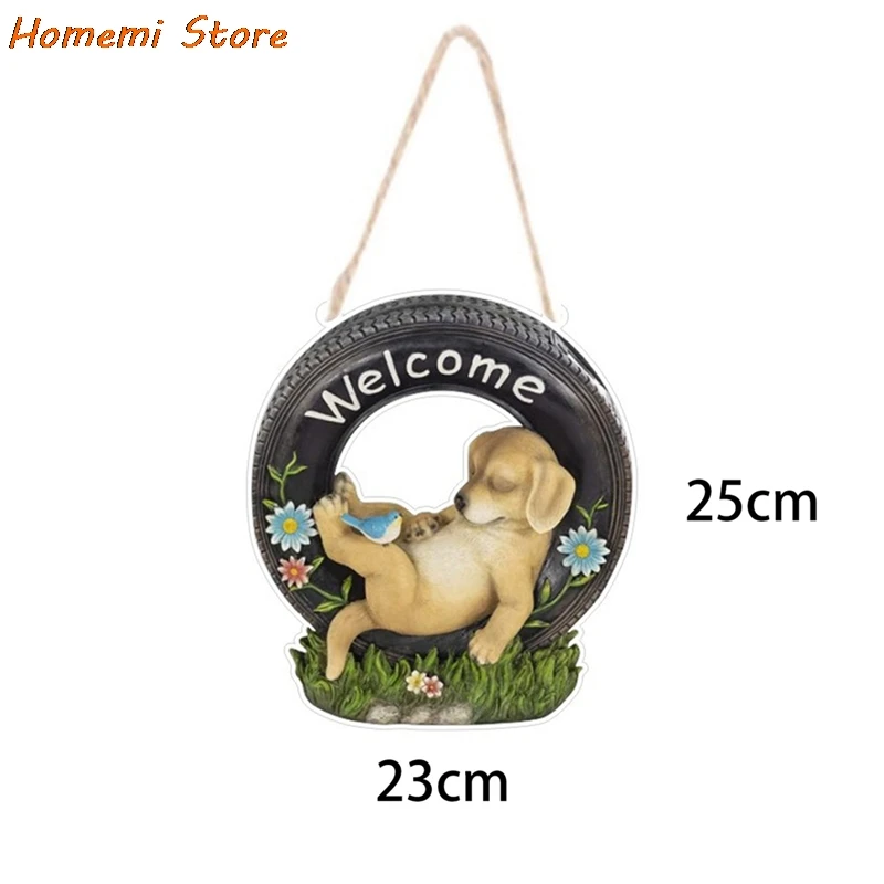 

Garden Statue Acrylic Outdoor Statues Puppy Dog Light LED Outdoor Decorative Garden Landscape Light Garden Ornaments