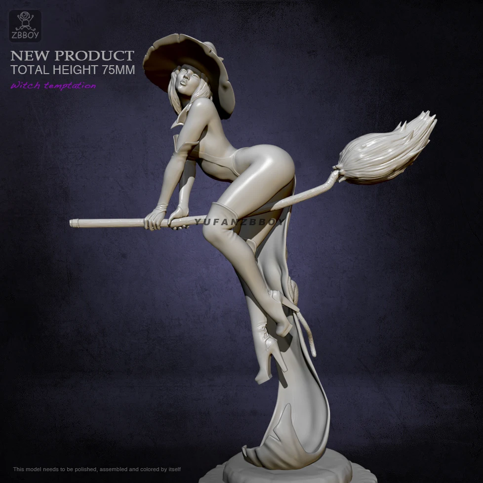 75 мм Reisn наборы моделей ведьма фигурка самостоятельно собранная TD 2365|Наборы для