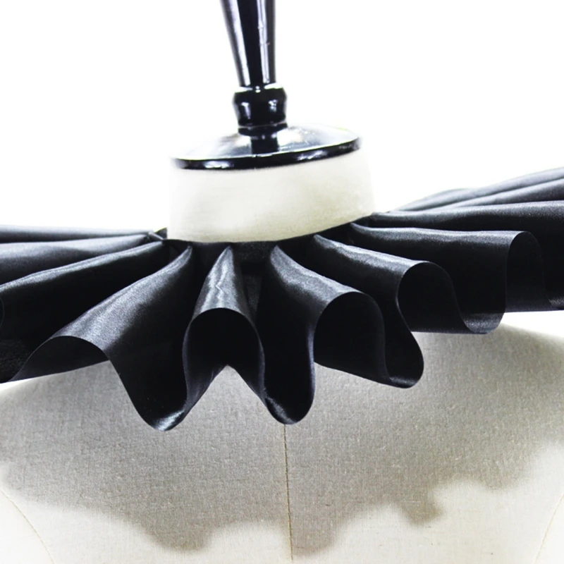

Satin Renaissance Victorian Ruffled Fake Collar Cosplay Party Costume Neckwear