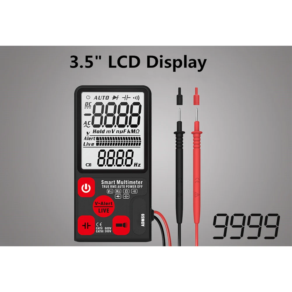 Умный Автоматический цифровой мультиметр 3 5 дюймов Большой экран дисплей