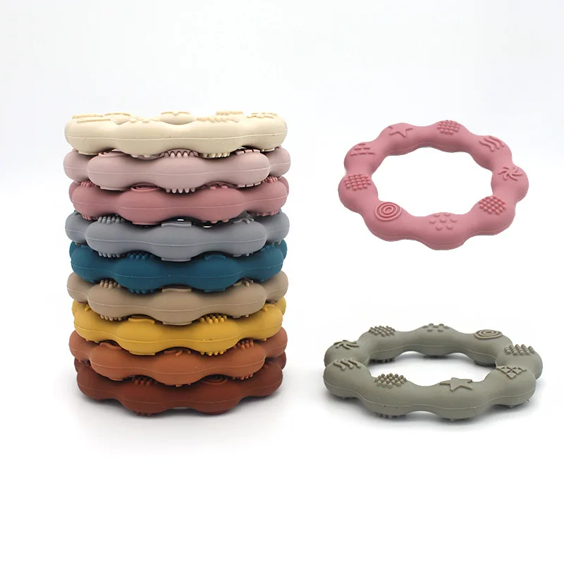 Pulsera de silicona para el Cuidado Oral del beb&eacute;, mordedor, joyas y comida, sin BPA de dentici&oacute;n juguete para reci&eacute;n nacido, 1 Uds.-5
