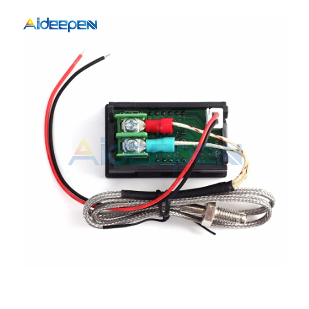 

DC 4V-28V LED Digital Display K-Type Thermometer Temperature Controller Thermocouple Tester -60-999C Celsius Fahrenheit Switch