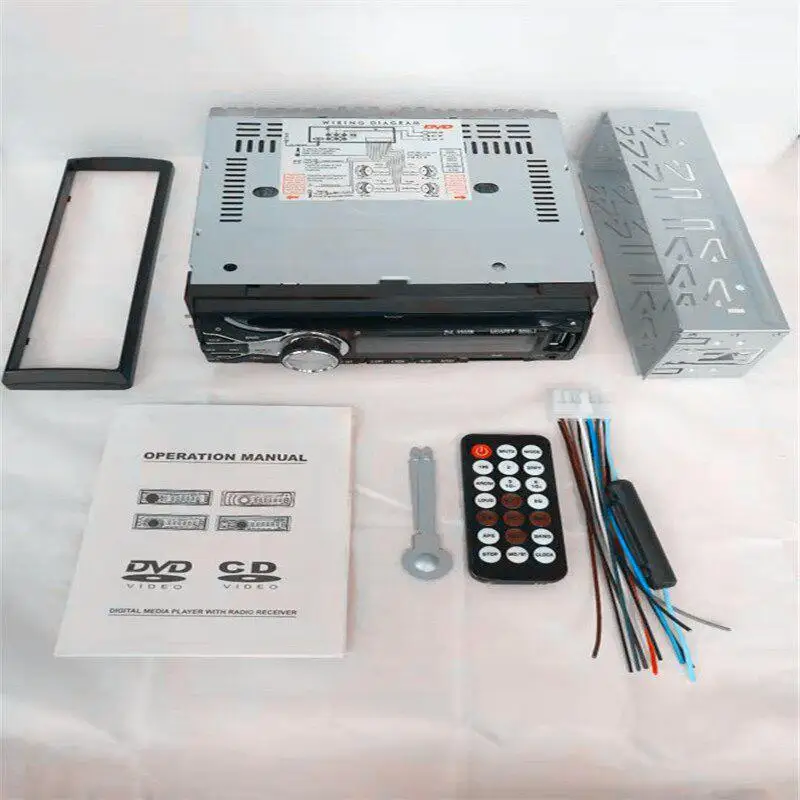 

Universal 12V Multi-function Bluetooth Car CD/DVD/VCD MP3 Player Supplies Audio Radio 1 DIN Car MP3 Player TF Card Host FM Radio