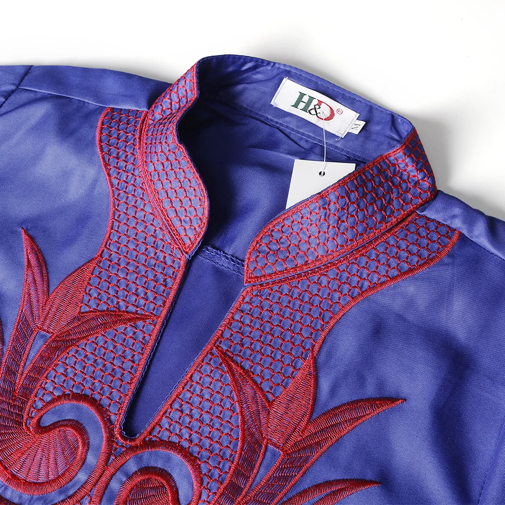 Женское платье макси с длинным рукавом H & D летнее в африканском стиле большие