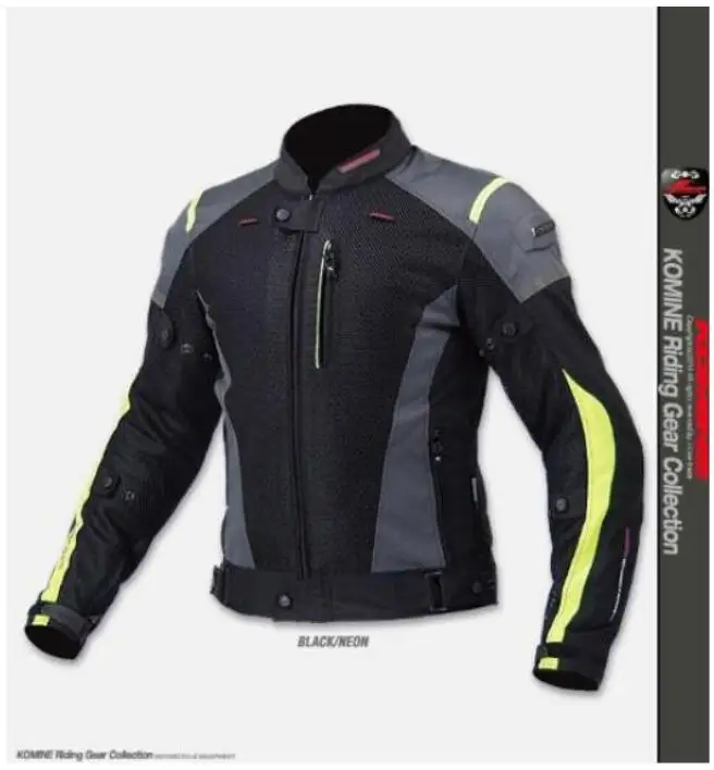 Новый KOMINE JK069 мотоциклетная летняя дышащая сетчатая куртка для велоспорта