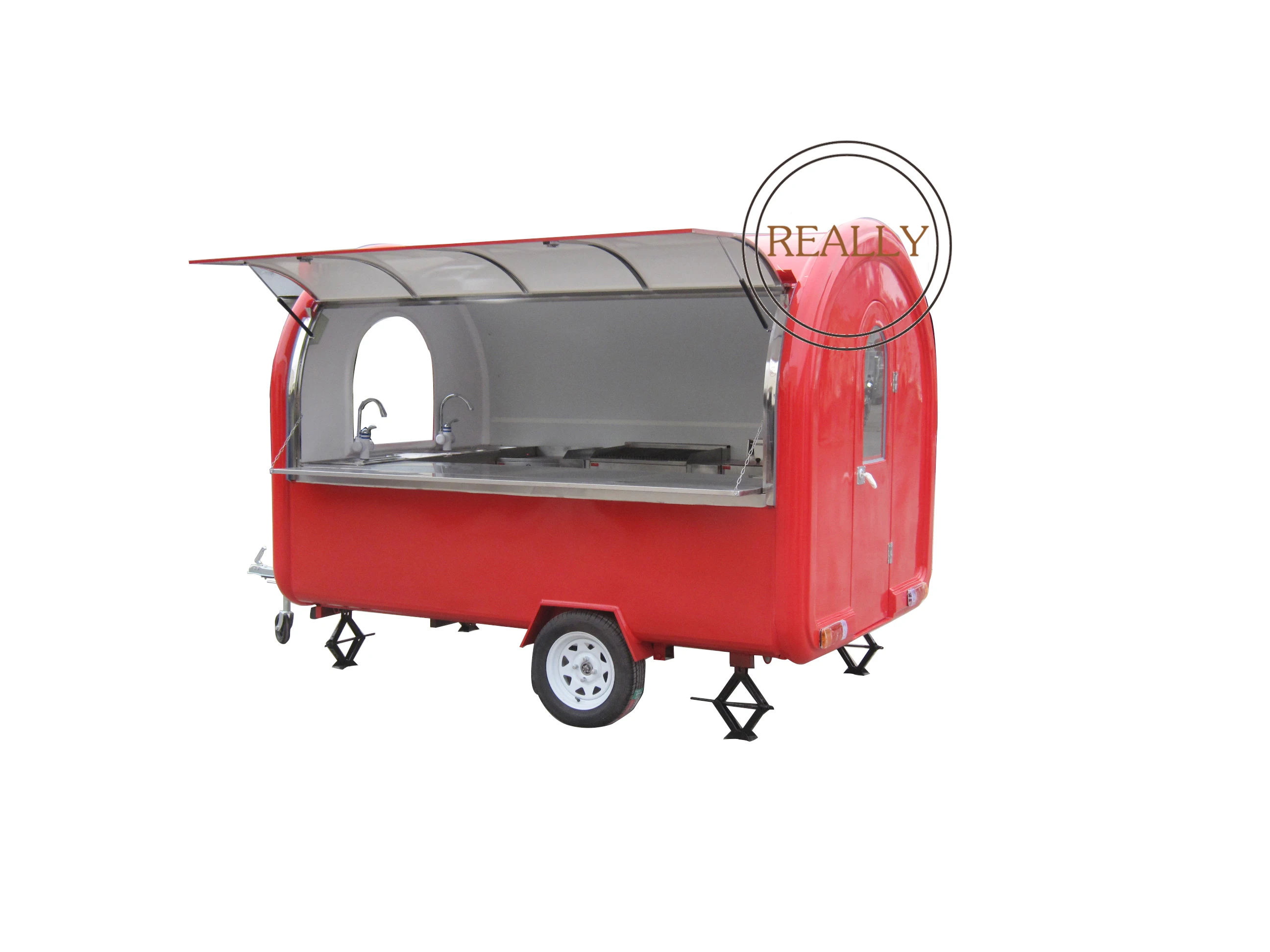 Длинный пищевой прицеп 280 см большая китайская фабрика + машина для приготовления