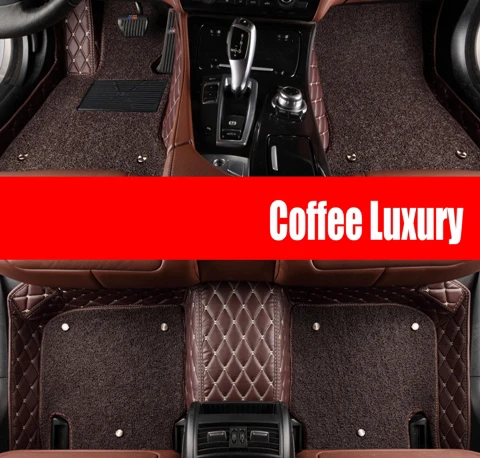 Coffee Luxury Sunny Fox автомобильные коврики для Volvo C30 S60L S80L V40 V60 XC60 XC90 5D автомобильный Стайлинг сверхмощный ковер напольный вкладыш - Название цвета: Coffee Luxury
