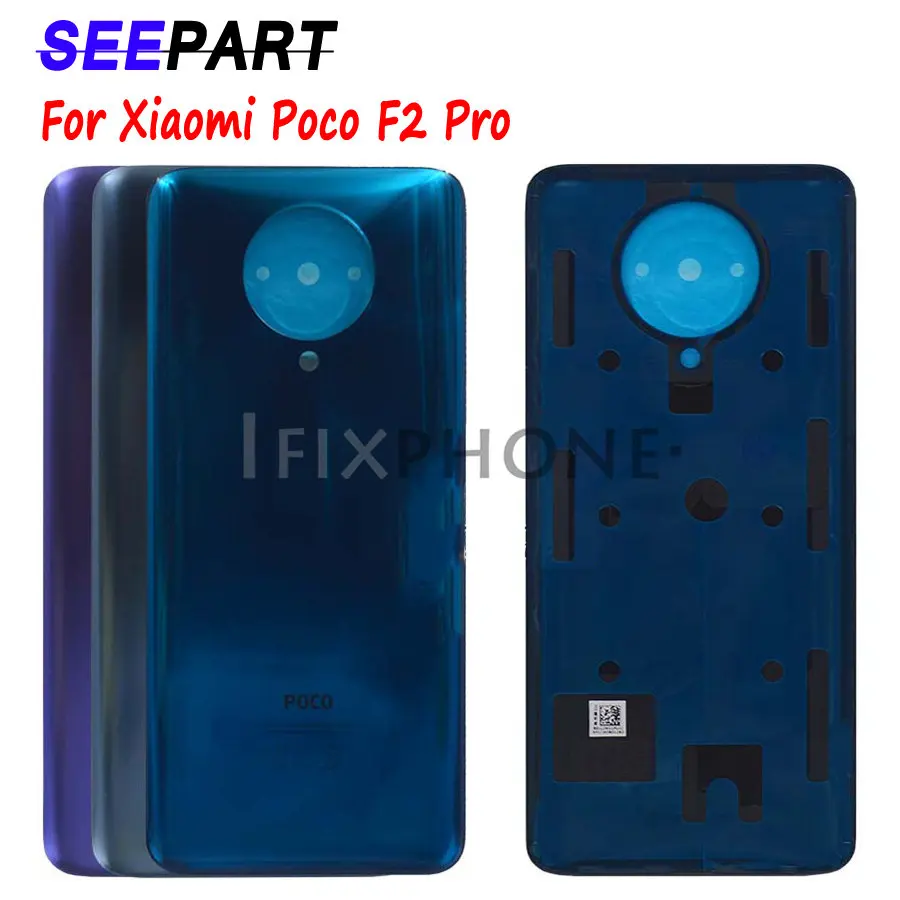 

Original For Xiaomi Poco F2 Pro Battery Cover Back Glass Panel Rear Housing Case Poco F2 Pro Battery Cover