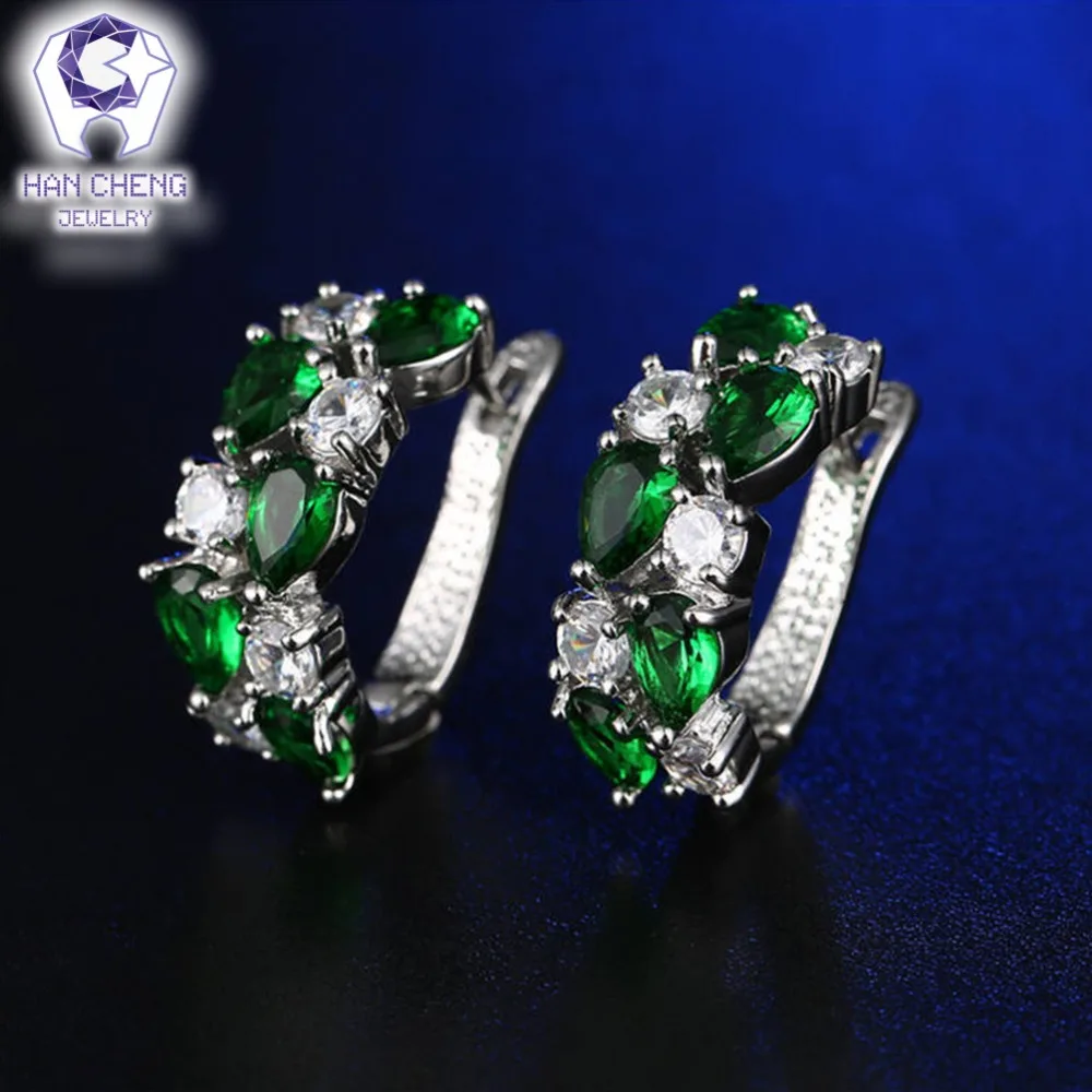 HanCheng новые модные роскошные геометрические u-образные AAA циркониевые драгоценные