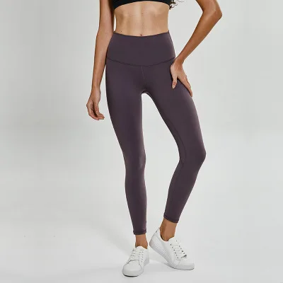 NWT/ Eshtanga спортивные лосины Одежда высшего качества женское для занятий йогой, бега Штаны с эластичной резинкой на талии, с однотонные лосины-стрейч Размеры XS-XL - Цвет: rolandgray
