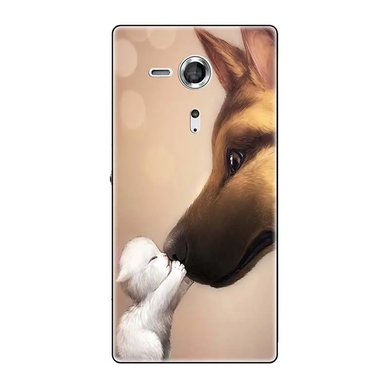 Телефонные чехлы для sony Xperia SP M35 M35h M35C C5303 C5306 C5302 чехол с принтом(розы); волк милый чехол-крышка с узорами чехол для телефона чехол Fundas Para - Цвет: A290