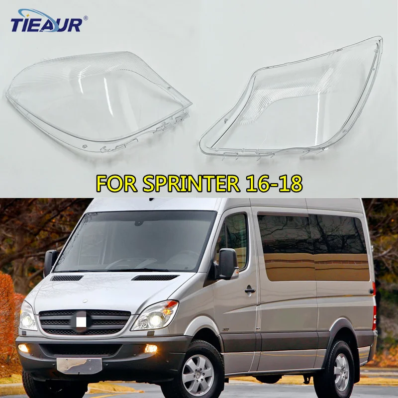 Headlight Lens Cover for SPRINTER 2016 2017 2018 Auto Car Large Lampshade DIY Cover Shell Replacement Repair Parts