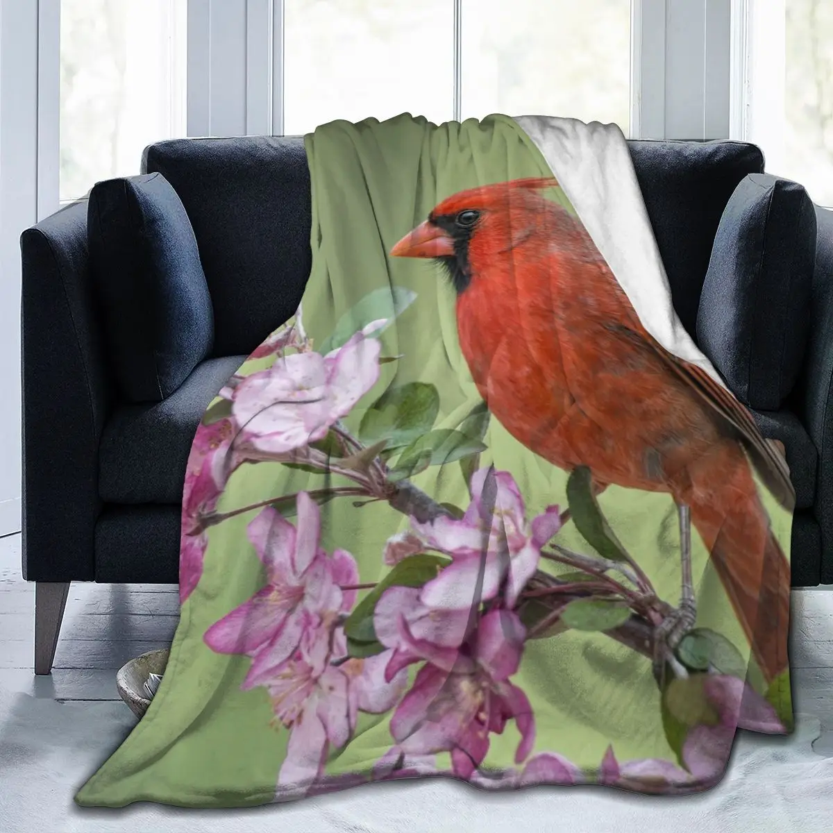 

Одеяло с 3D принтом птиц, модное покрывало в стиле ретро, квадратное мягкое покрывало для пикника