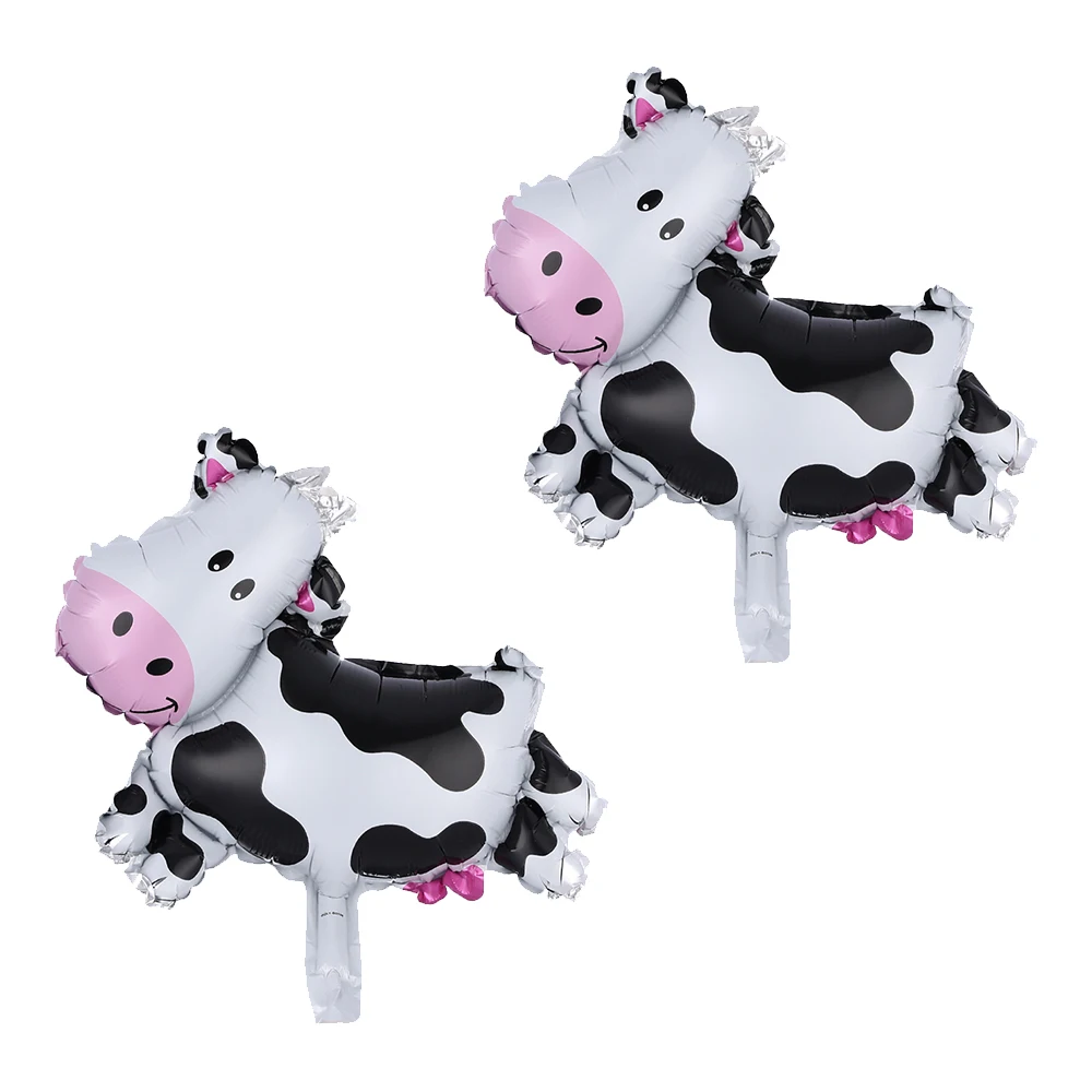 10 шт./лот мини размер животные Коровья фольга воздушные шары тема фермы день