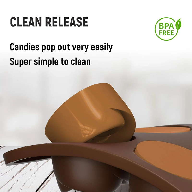 15 Holes Silicone Chocolate Mould Molding Mold Flower/Seashell/Heart Gummy Candy Molds Chocolates Making Supplies 767 | Дом и сад