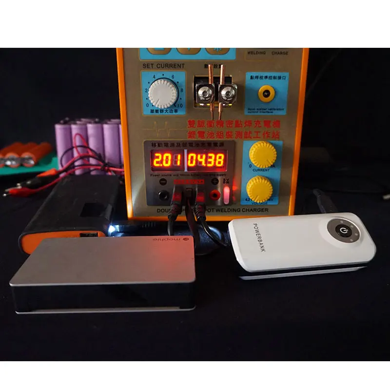 

CC-CV Charge + Power Bank Test SUNKKO 788H-USB 18650 Battery Pulse Spot Welder