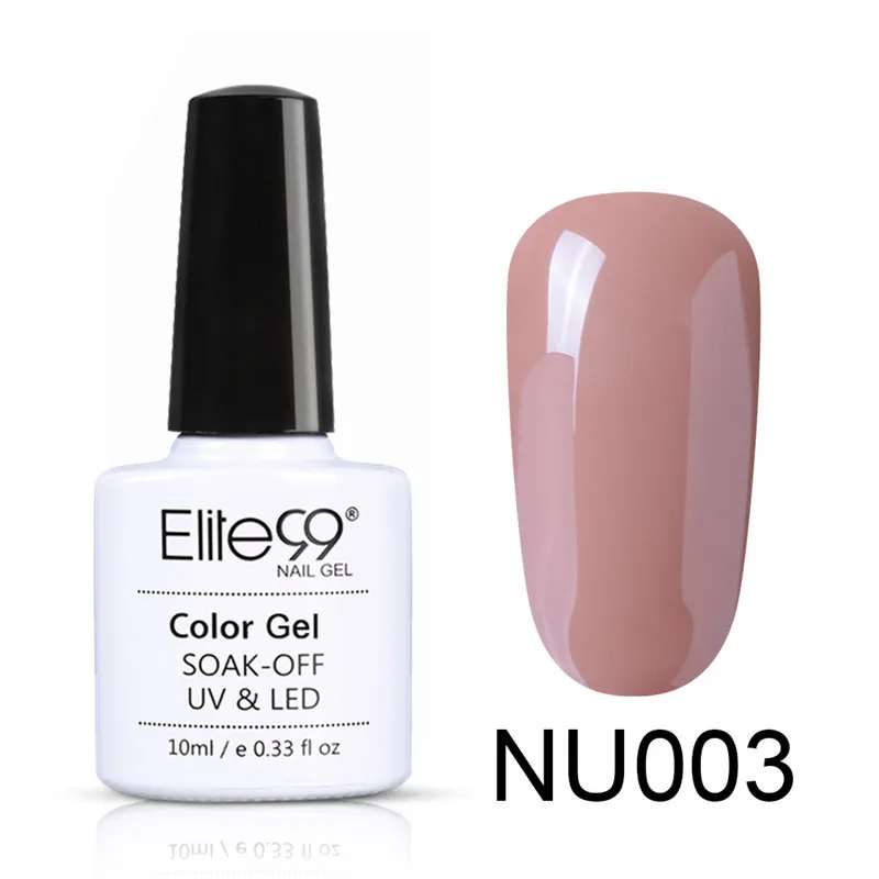 NU003 Elite99 Гель-лак для ногтей, 10 мл, гель телесного цвета, базовый гель, гибридный гвоздь, блестящий Гель-лак для лаки для ногтей - Цвет: NU003