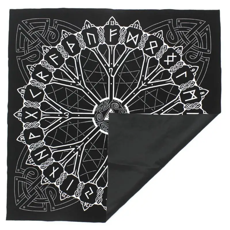 

Nordic Style Viking Pirates Rune Tree Of Origin Rune-Forged Divination Tarot Tablecloth Tarot Tablecloth Board Game