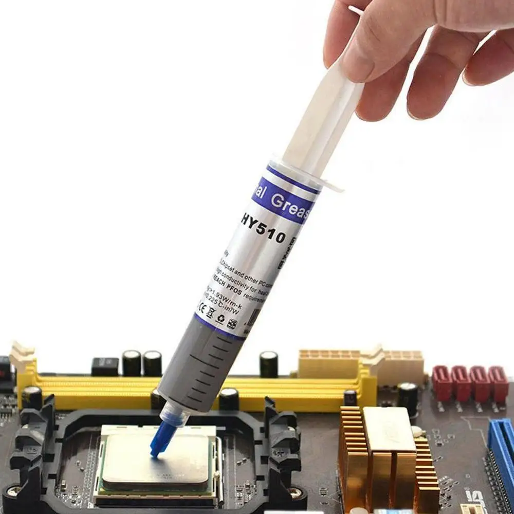 HY510-TU5G 30g Thermal Grease Paste Heatsink Glue Compound Silicone for Computer Desktop CPU GPU LED Processor Heat Sink | Канцтовары