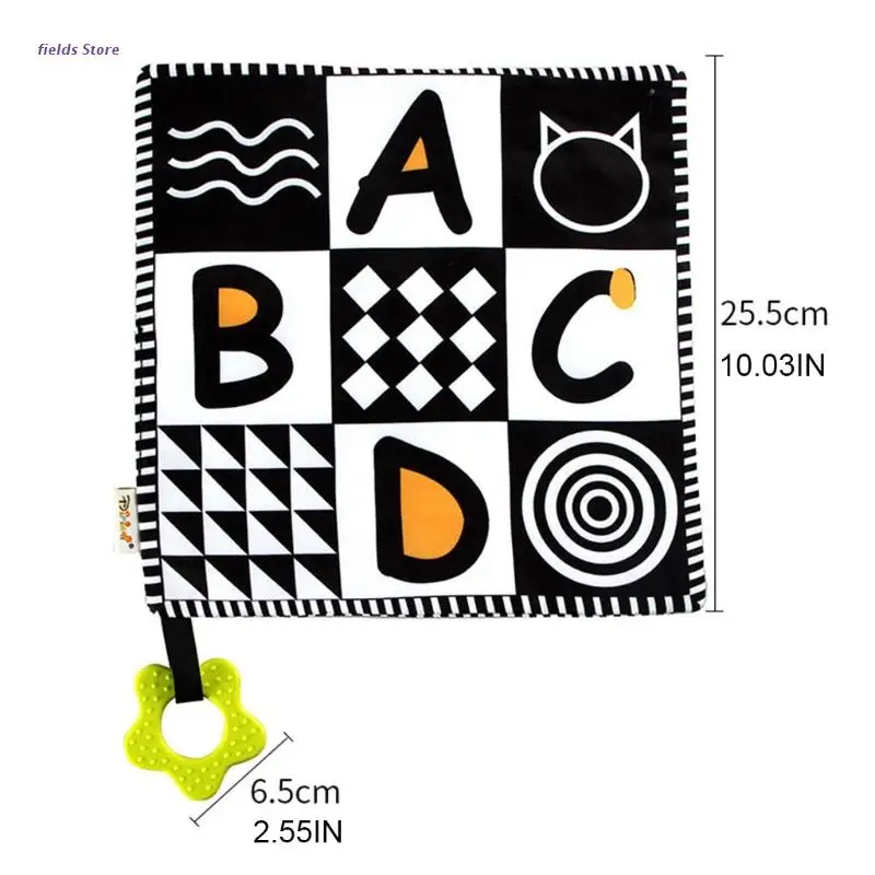 

XX9E Baby Appease Towel with Ringing Paper Teether Soother Soothing Toy Educational Learning Towel Gifts