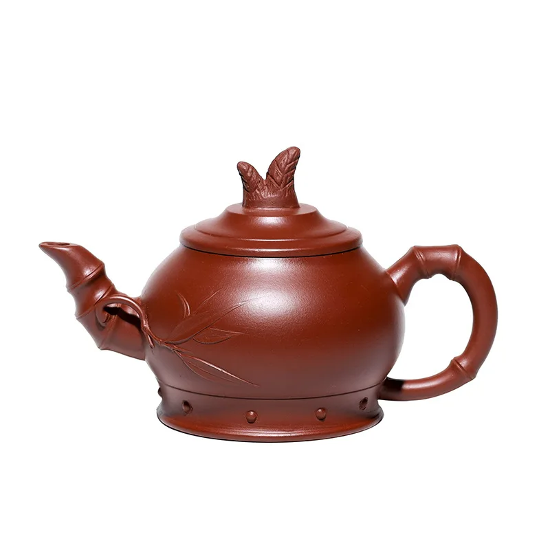 

Baixin purple clay teapot Yixing gift raw material Dahongpao bamboo shoot teapot exquisite flower teapot