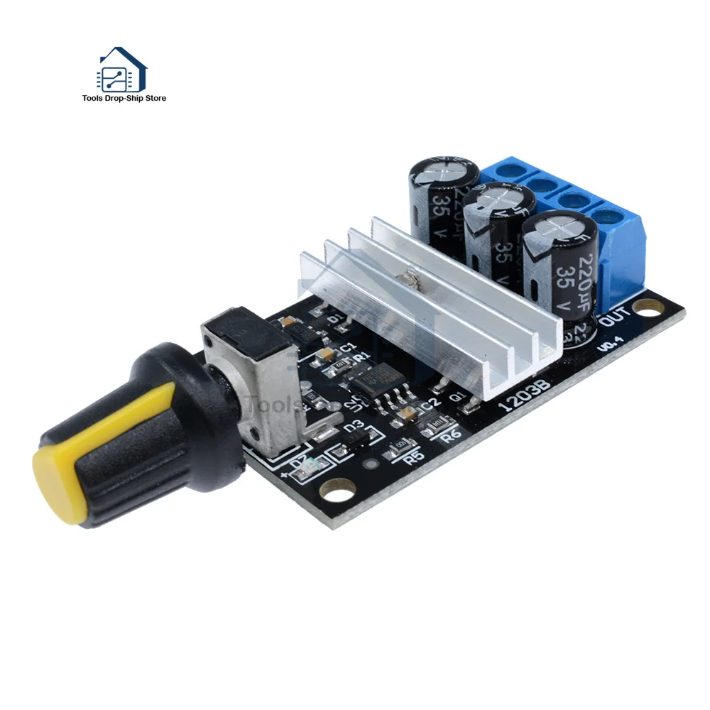 PWM 6V-28V 3A Φ регулятор Регулируемый переключатель управления скоростью вентилятор