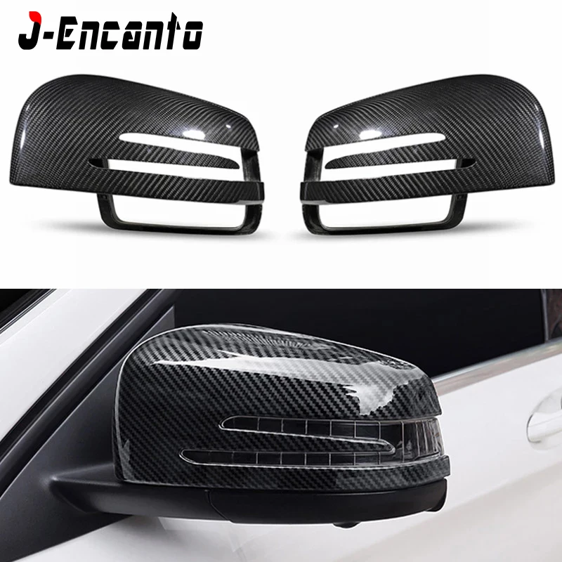 

DRY 100% Carbon Fiber Side Rearview Mirror Cap Cover Trim for Mercedes Benz G class W463 GLE GLS R ML Car Accessories