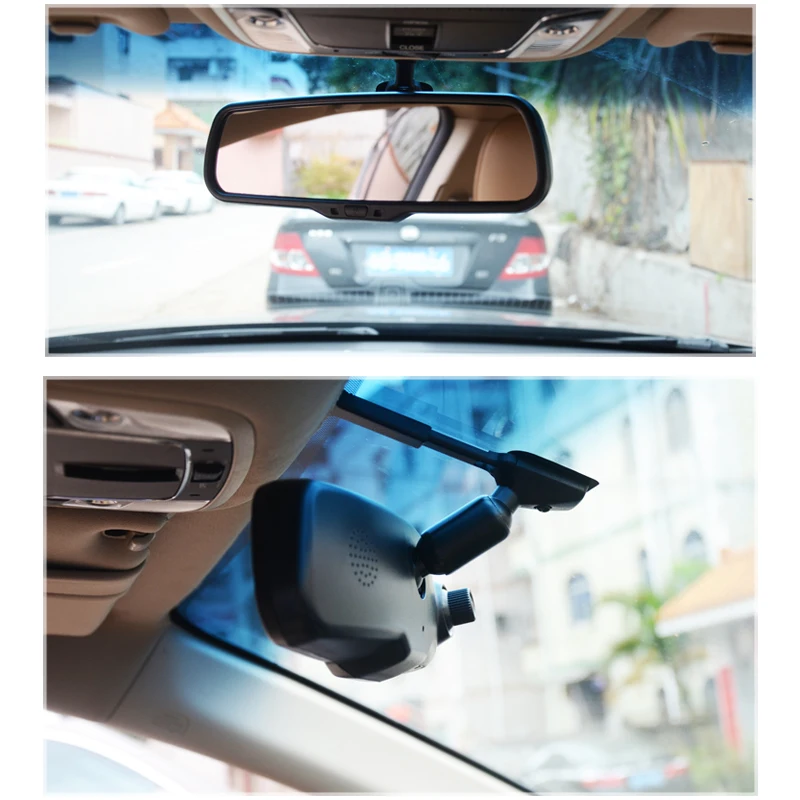Автомобильный видеорегистратор 1080P кронштейн зеркало заднего вида монитор