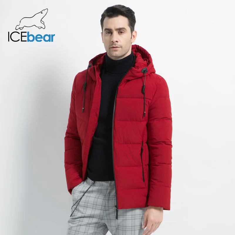 ICEbear новинка 2019 мужская зимняя куртка высокое качество Мужское пальто с