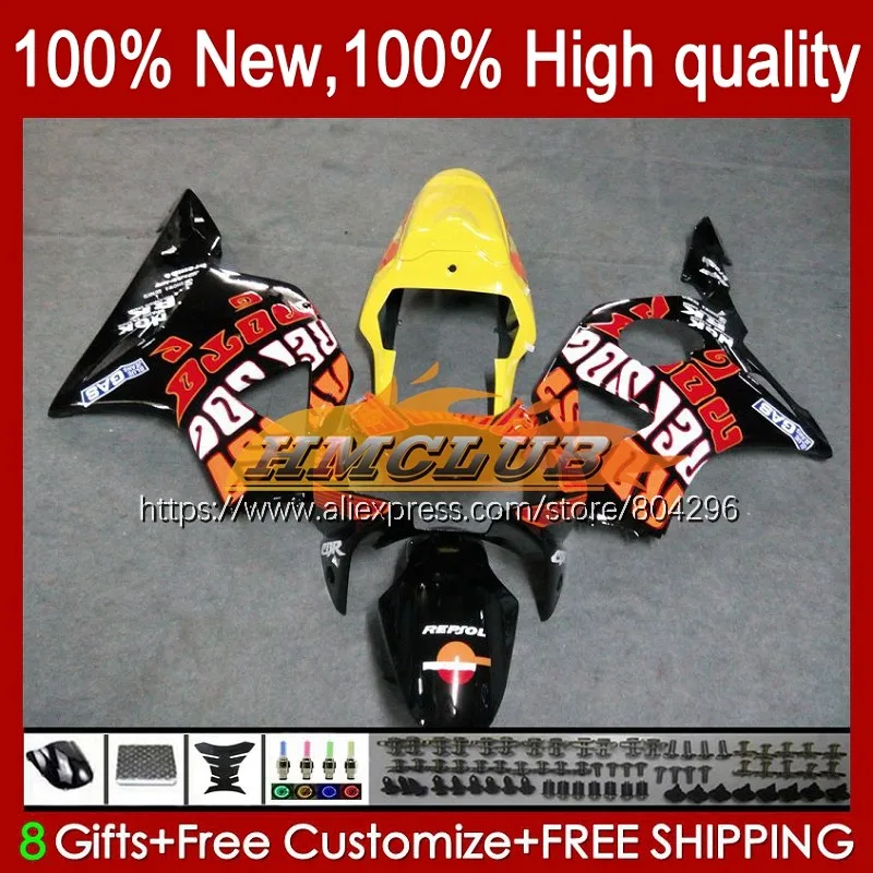 

Корпус обтекателя Для HONDA Orange blk CBR900RR CBR954RR CBR 900 954 RR 18No.167 CBR954 RR CBR900 CC CBR 954RR 02 03 900RR 2002 2003
