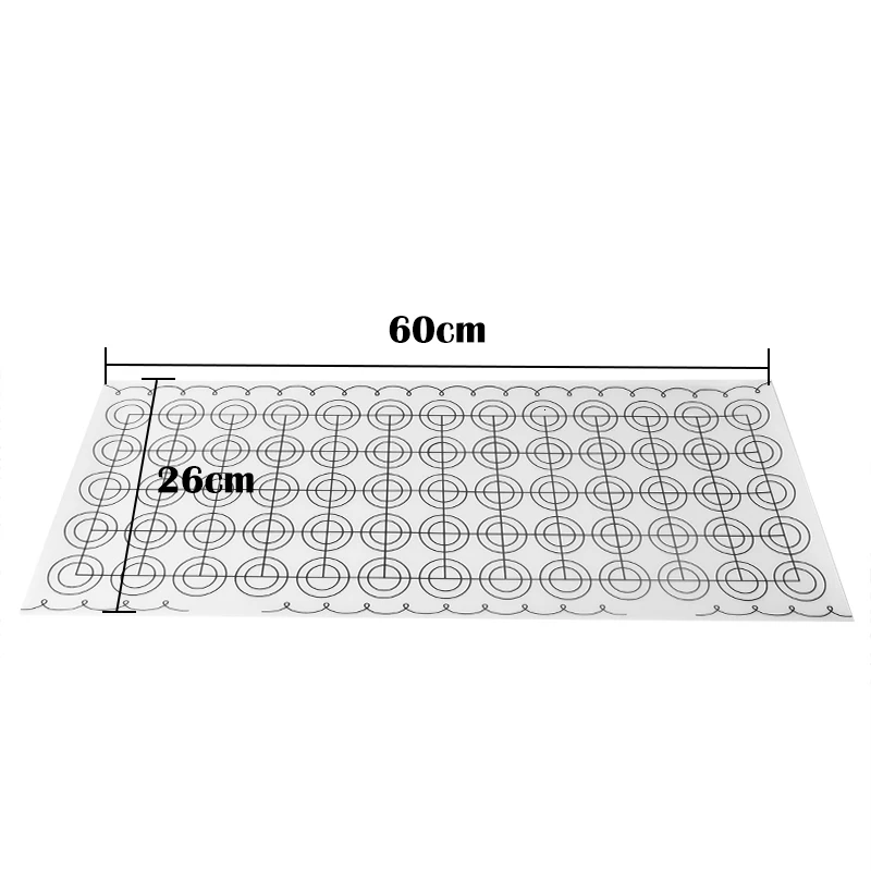 Delidge 1 шт. 65 отверстий круглые круги силиконовый макаронный коврик 3D антипригарный стекловолоконный коврик для выпечки DIY инструменты для выпечки кондитерских изделий