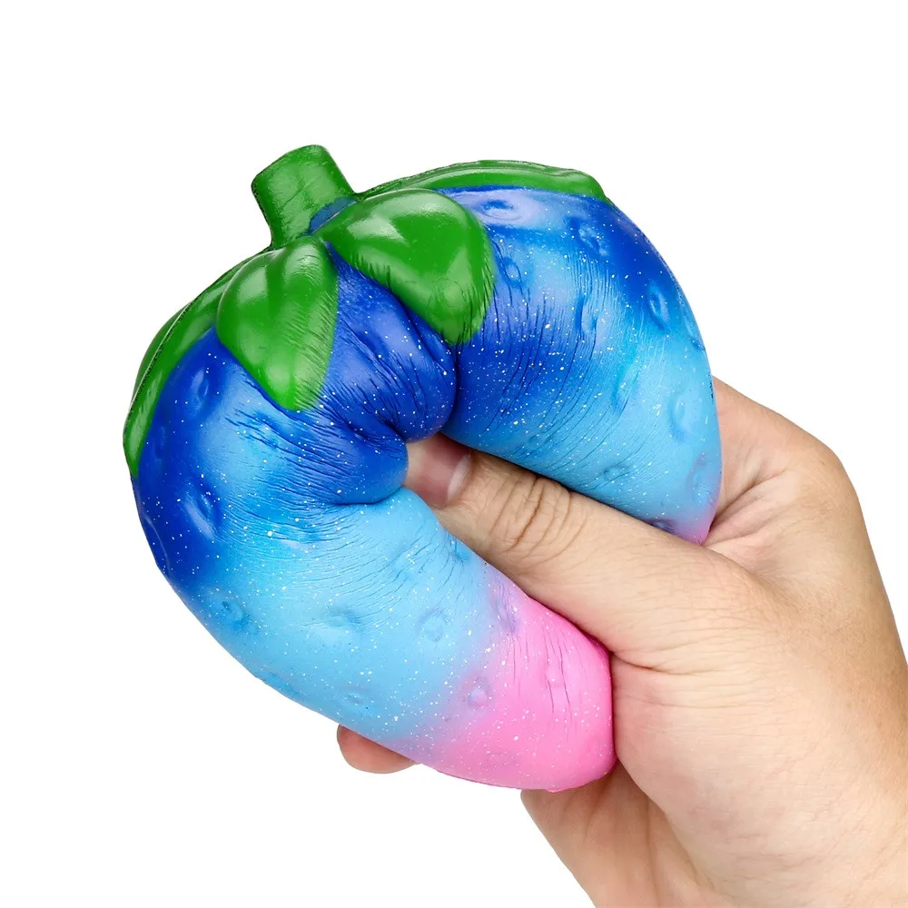 

Jumbo Galaxy Strawberry Scented Squishy Charm Slow Rising Stress Reliever Toy jouet anti stress enfant fidgets free shipping