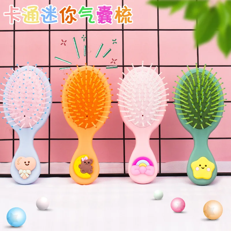 Мультяшная расческа зеркало милый медведь детская Бриллиантовая для ухода за