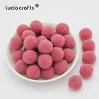 Lucia Crafs 81015202530 мм мягкий помпон, детская игрушка, помпоны, мяч, сделай сам, ручная работа, шитье, Свадебный декор K0402