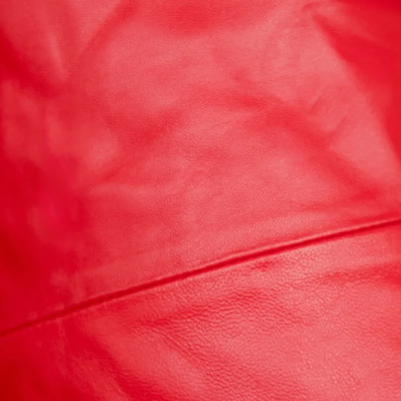 Модные женские свободные брюки до колен из натуральной овечьей кожи с широкими