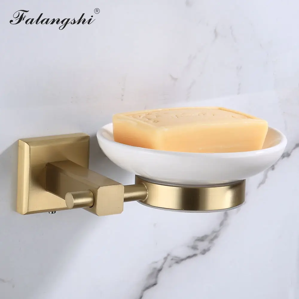 Золотая щетка для ванной комнаты Набор медных латунных полотенец держатель