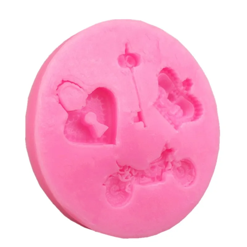 Сделай сам Мотоцикл Ключ Корона любовь замок форма кухонный инструмент для