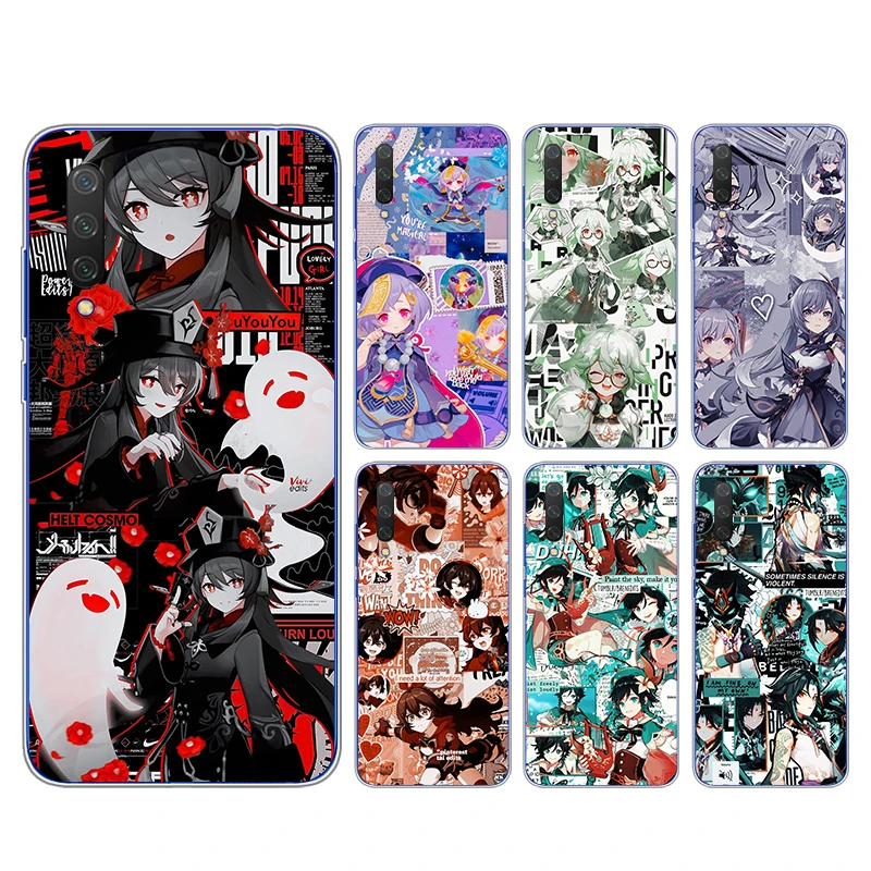 

Genshin Impact Anime For Xiaomi Mi 11i 11 10T 10i 9T 9 A3 8 Note 10 Ultra Lite Pro 5G CC9 SE Soft Transparent Phone Case